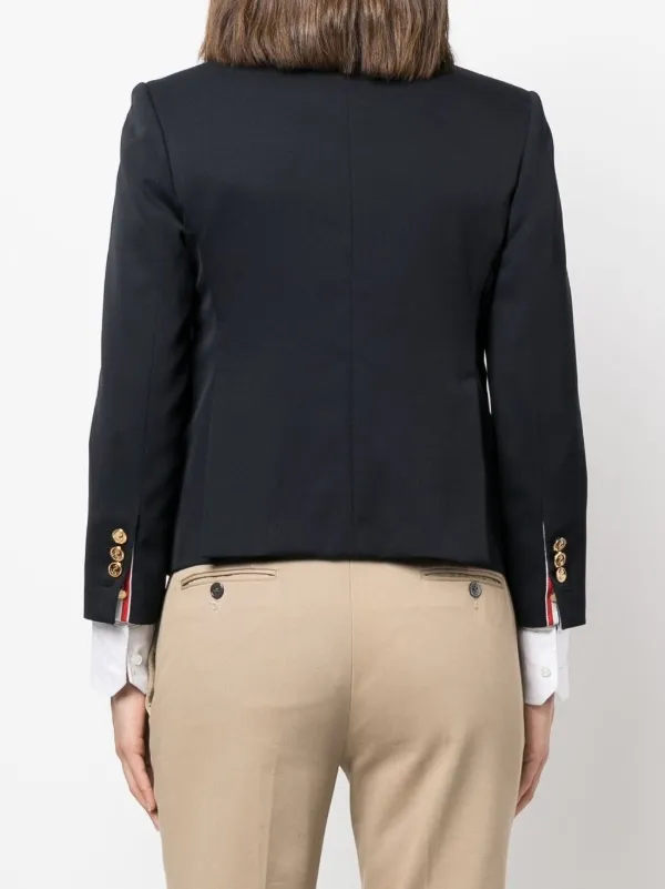 ジャケット Thom Browne Single-Breasted Blazer 18583771_40568581_600.jpg
