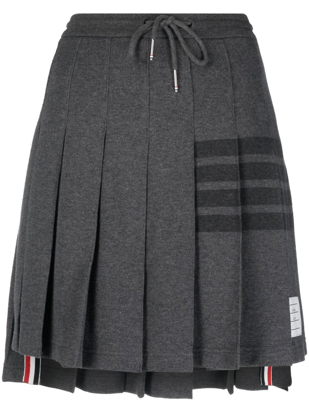 Thom Browne 4-Bar pleated mini skirt - Grey