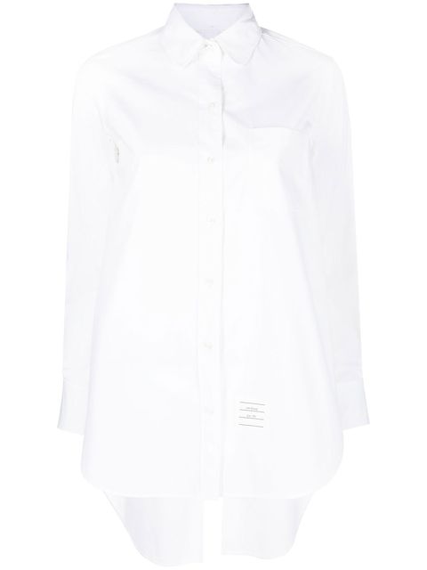 Thom Browne cross-strap belted waist shirt