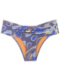 Lygia & Nanny Jasper graphic-print bikini bottoms - Blue