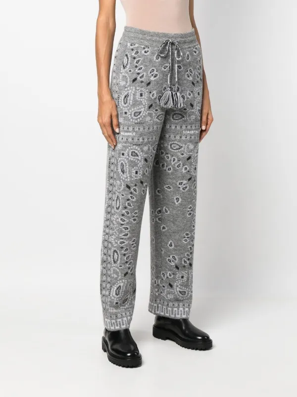 Grigio Pantaloni a gamba ampia Farfetch Abbigliamento Pantaloni e jeans Pantaloni Pantaloni a zampa 