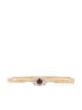 Maison Margiela crystal-embellished engraved bracelet - Gold