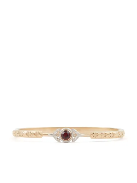 Maison Margiela crystal-embellished engraved bracelet