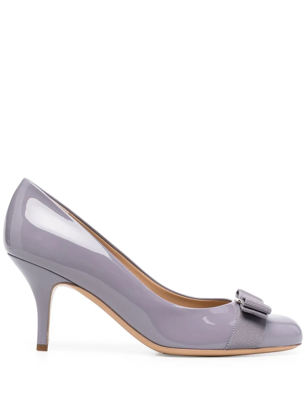 

Ferragamo Carla 70 patent pumps - Purple