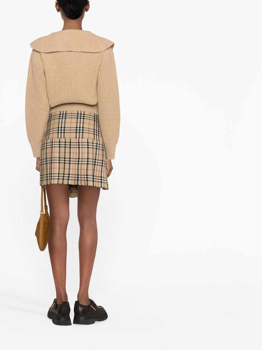 SANDRO Cropped opencollar Jumper Farfetch