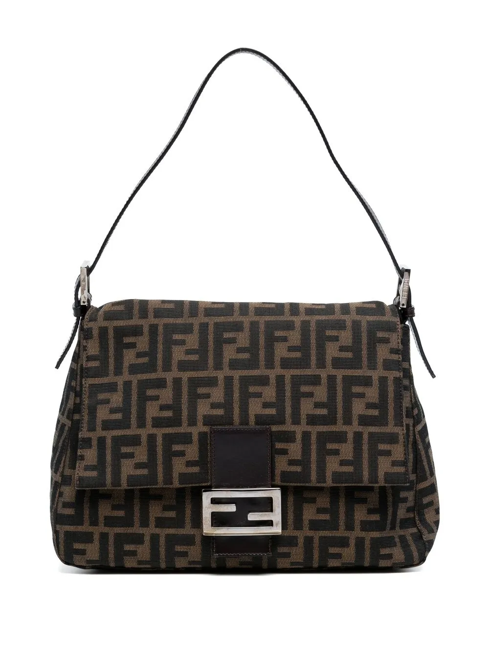 Pre-owned Fendi 1990-2000s Zucca Tote Bag In Brown