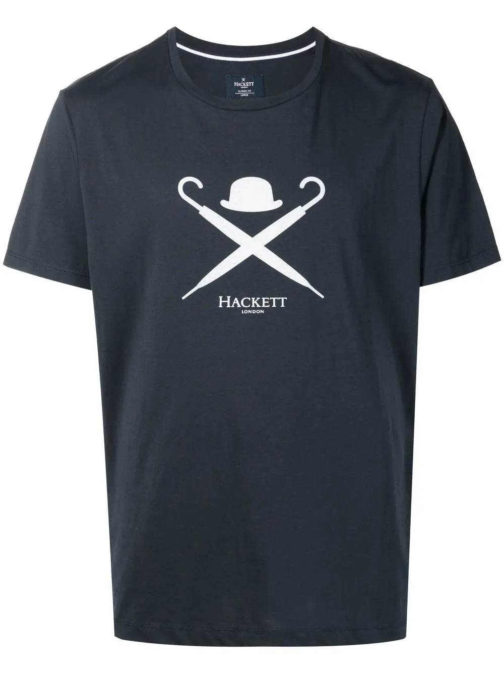 

Hackett playera manga corta con logo estampado - Azul