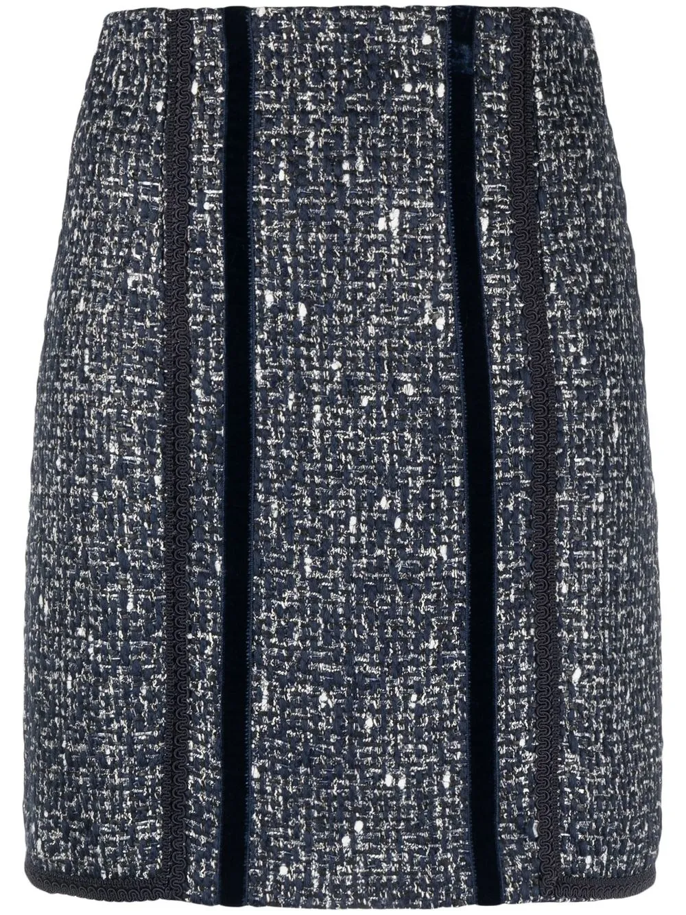 

ETRO metallic tweed skirt - Blue