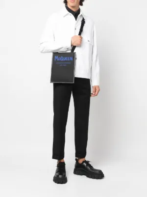 ショルダーバッグ ALEXANDER MCQUEEN Men Shoulder bag Black 7262921AAQ0 1000 McQueen Messenger bags for Men | Online Sale up to 54% off