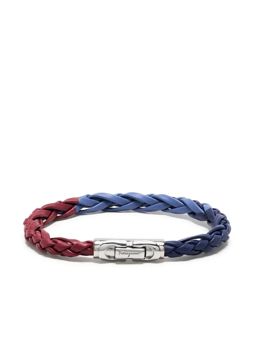 

Salvatore Ferragamo pulsera con diseño trenzado - Azul