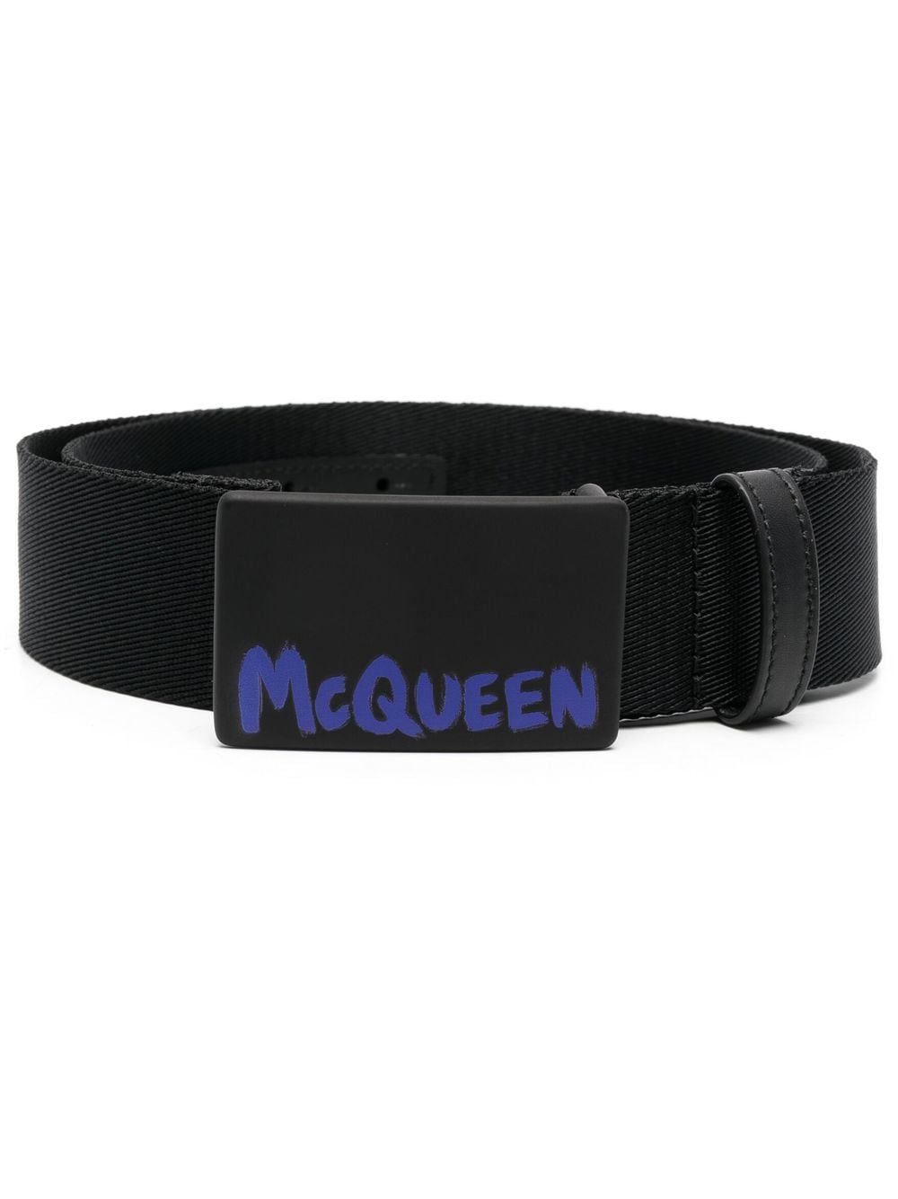 Imagen 1 de Alexander McQueen cinturón con logo estampado