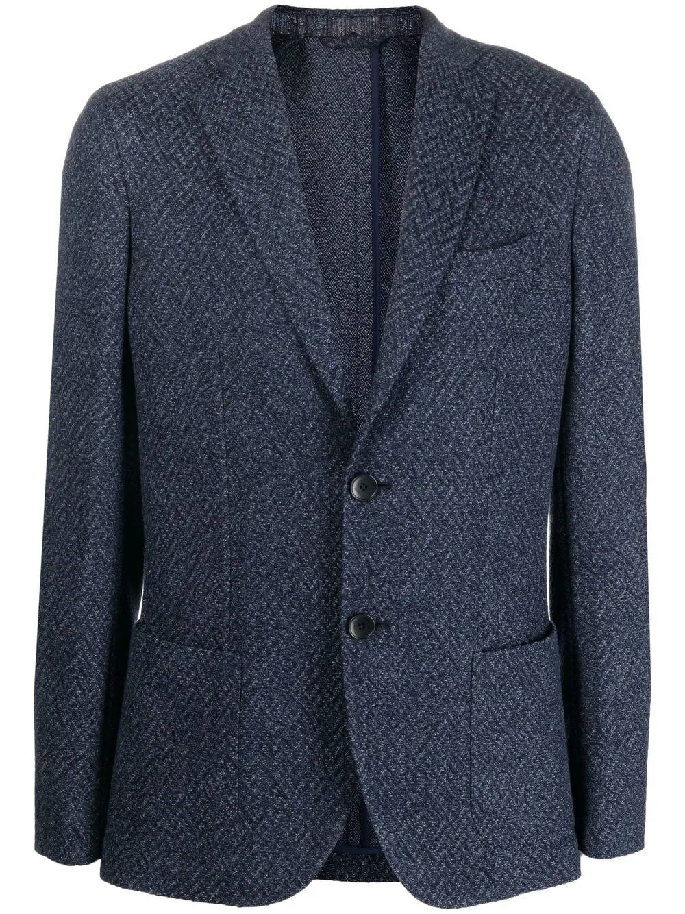 

ETRO blazer con botones y motivo en jacquard - Azul