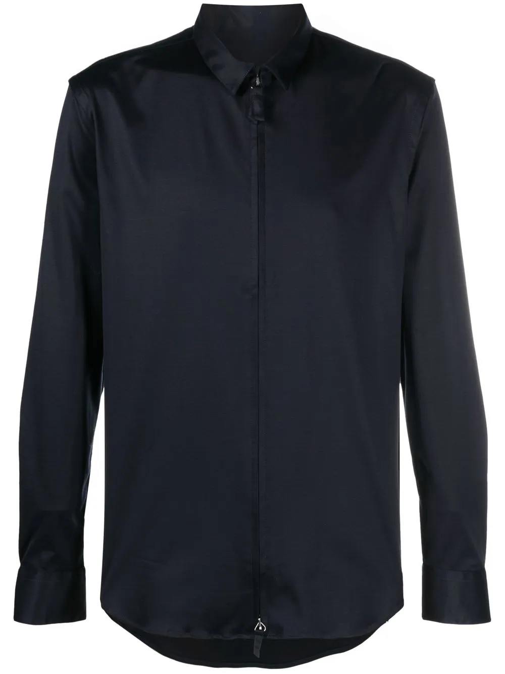 

Giorgio Armani zip-up long-sleeve shirt - Blue