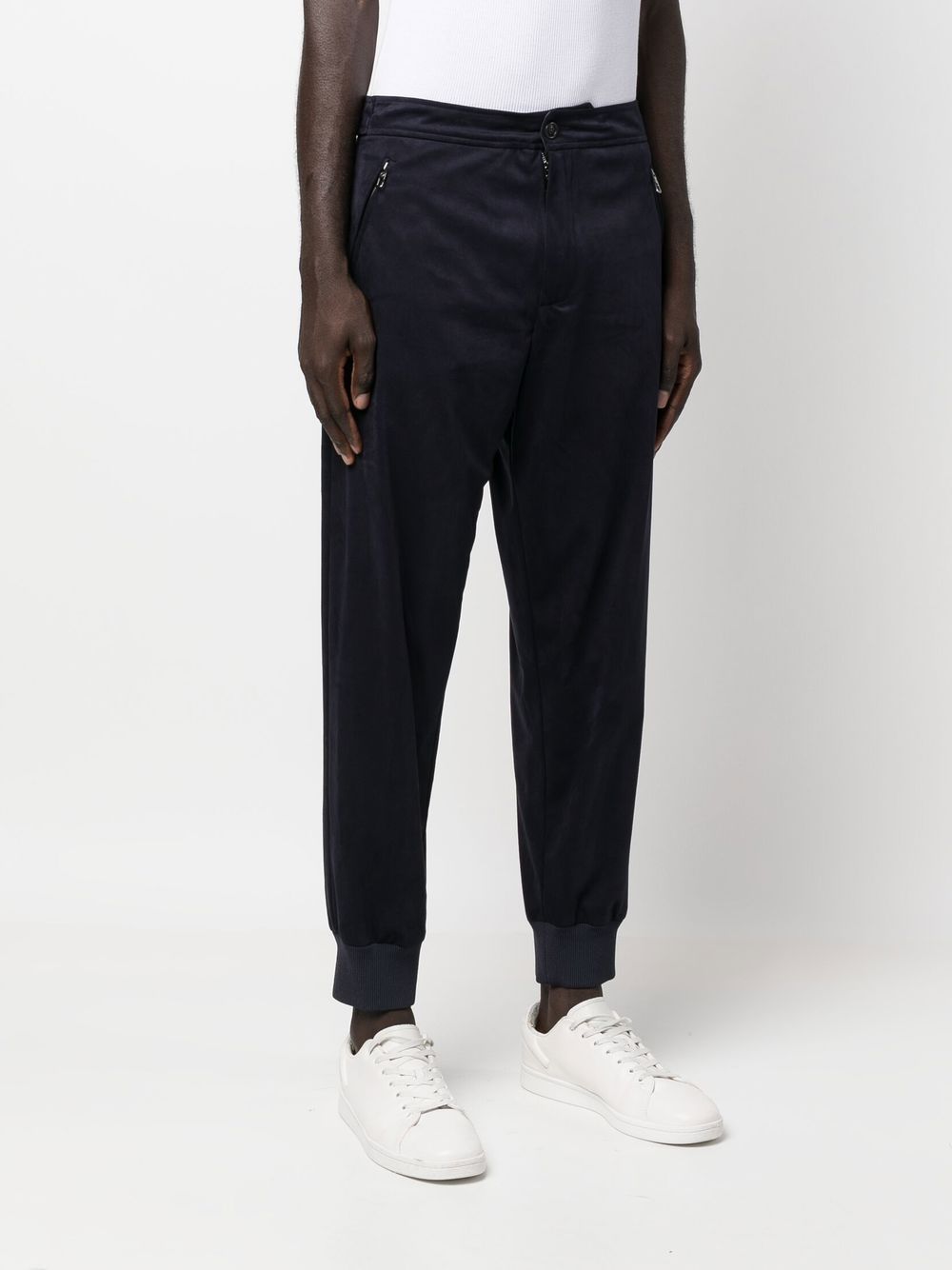 Giorgio Armani cuffed tapered-leg trousers Men