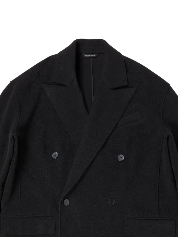 double-breasted cashmere coat