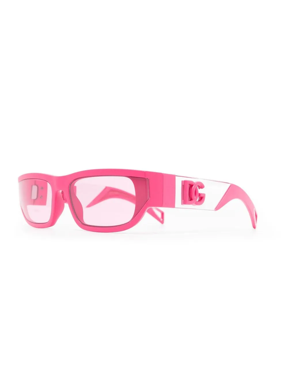Dolce & Gabbana Eyewear Zonnebril met vierkant montuur Roze