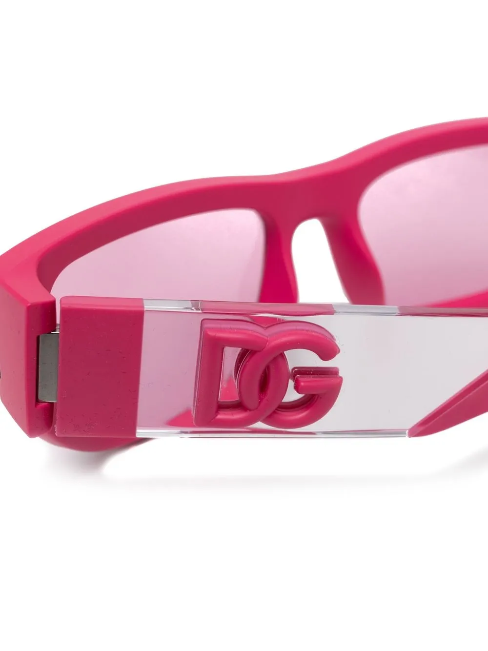 Dolce & Gabbana Eyewear Zonnebril met vierkant montuur Roze