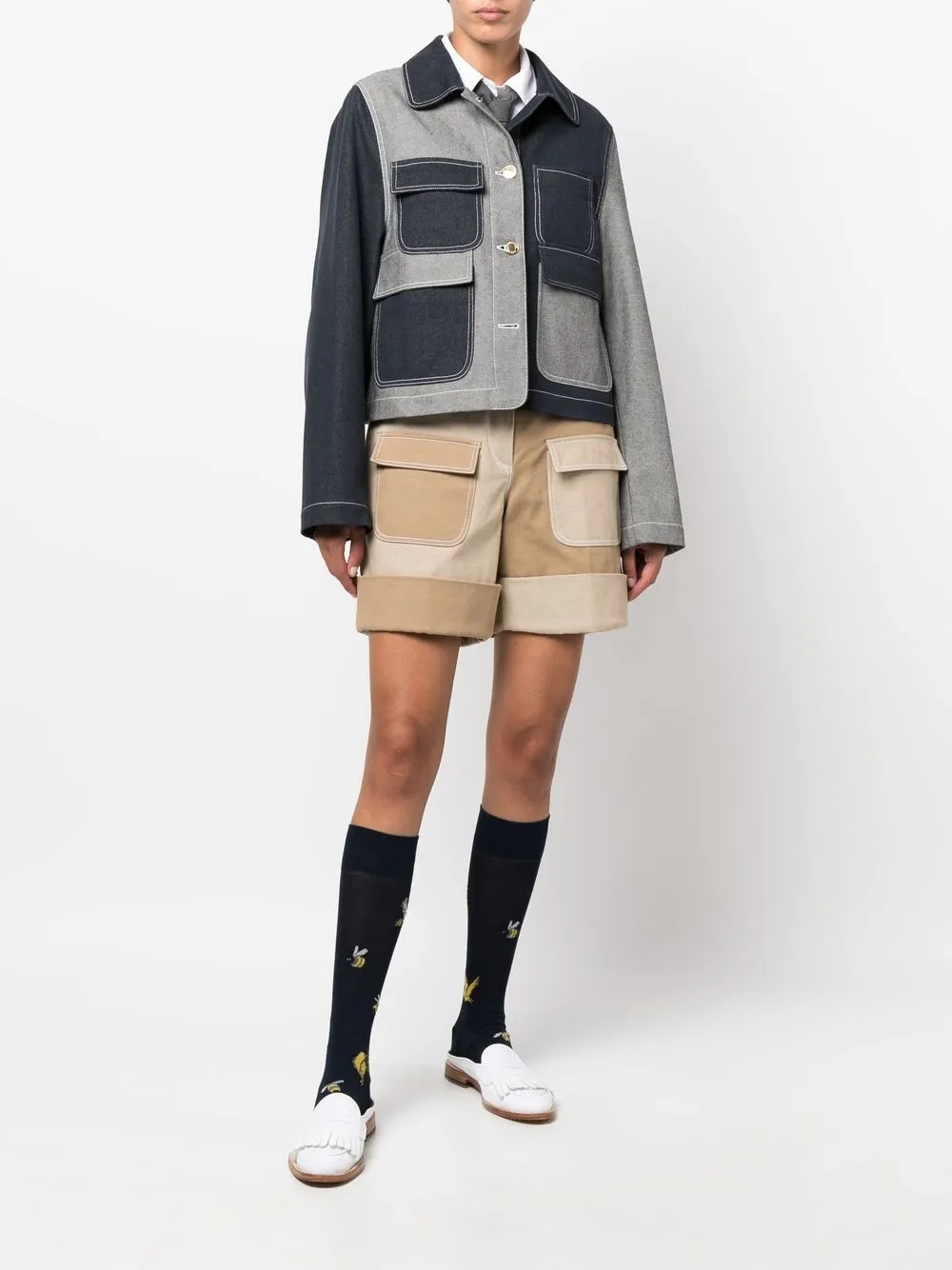 Thom Browne Denim shorts - Beige