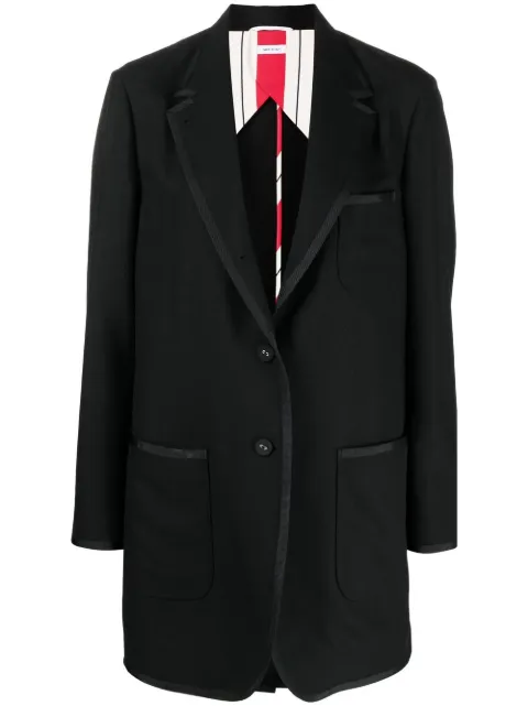 Thom Browne longline single-breasted blazer