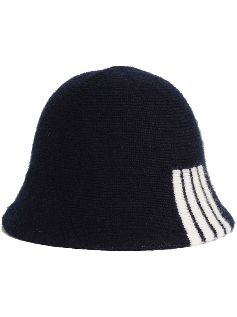 Hairy Silk Cashmere 4Bar Bucket Hat Thom Browne Official