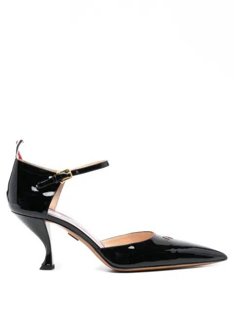 Thom Browne pointed-toe mid-heel pumps