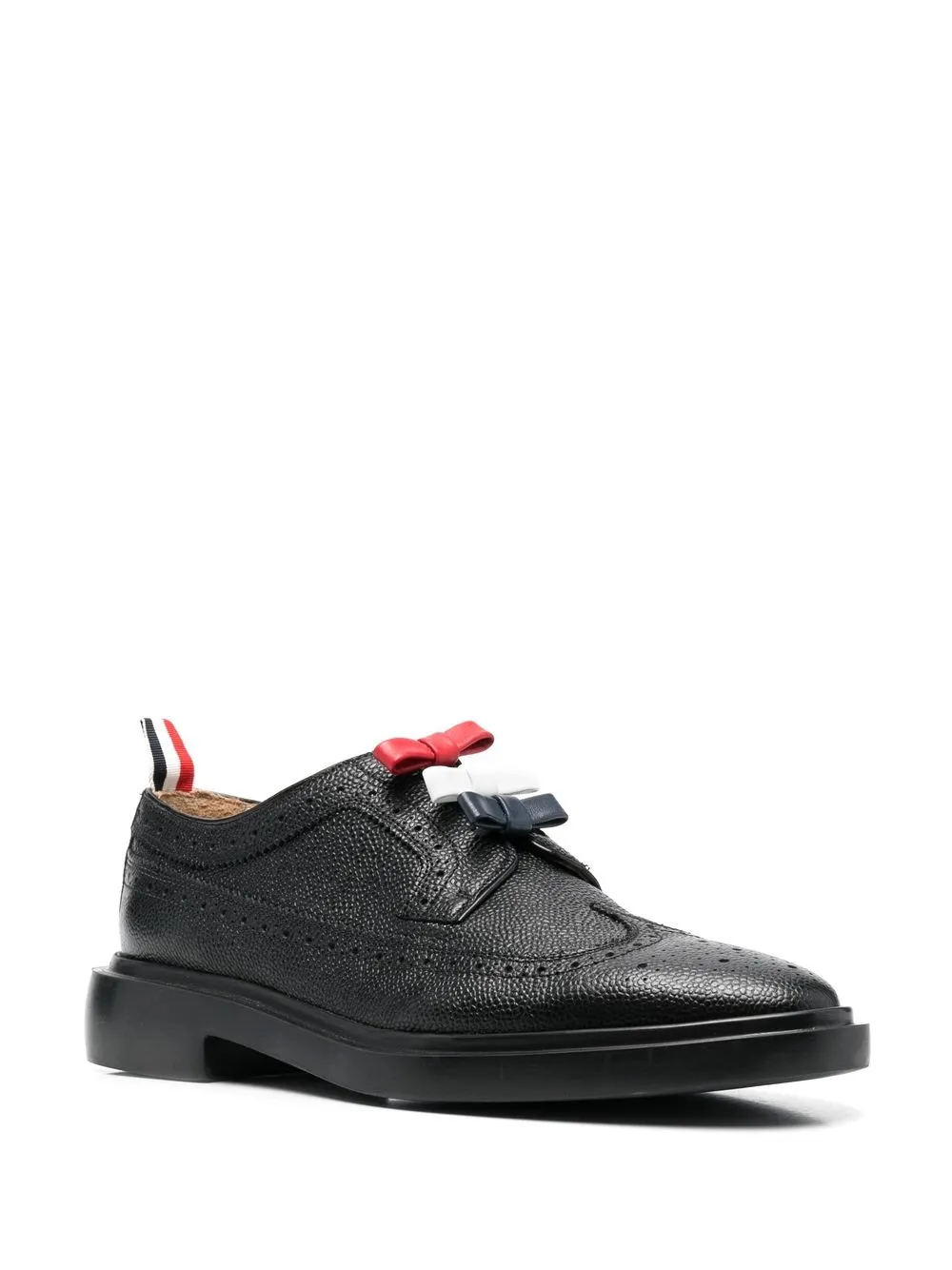 Thom Browne Brogues met puntige neus - Zwart