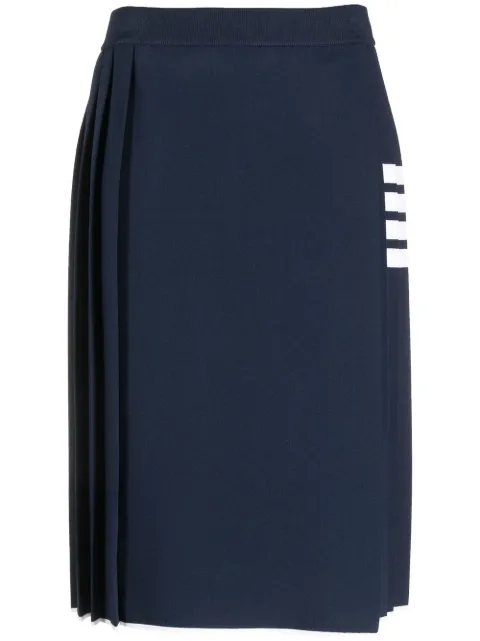 Thom Browne 4-Bar pleated midi skirt