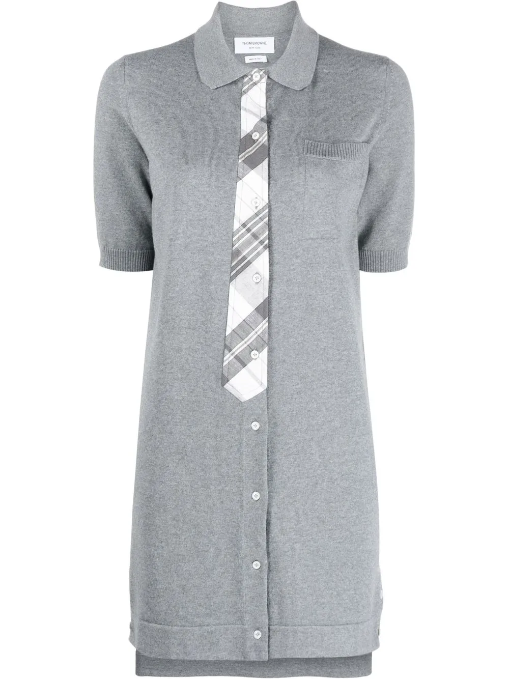 

Thom Browne jersey polo shirt dress - Grey