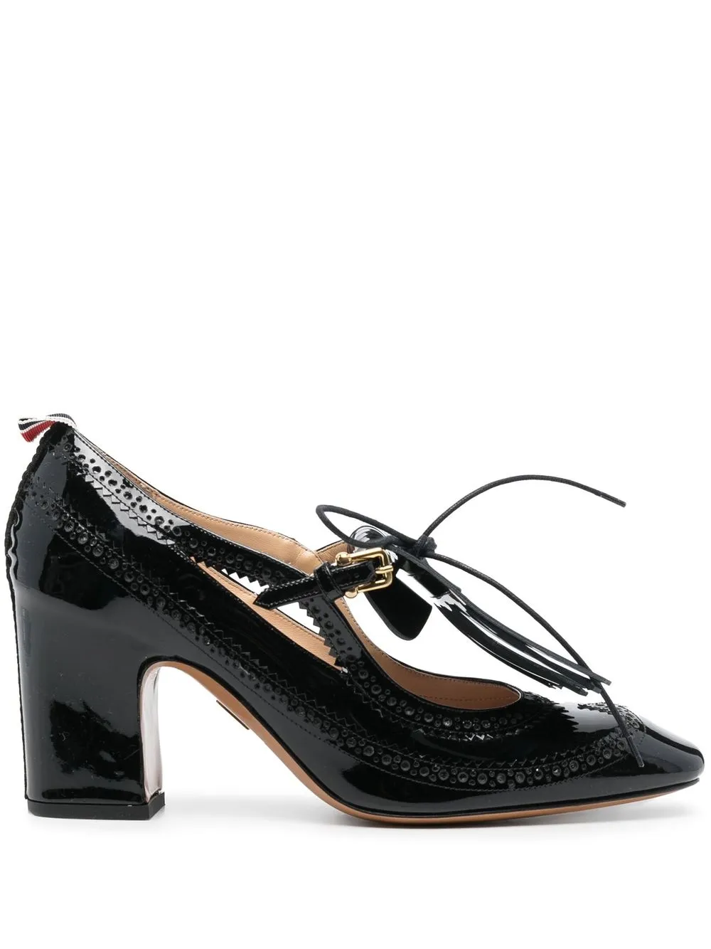 Thom Browne Kilt John 75mm pumps - Black