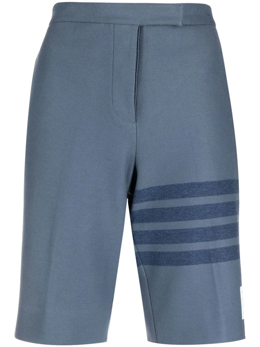 Thom Browne 4-bar Stripe Bermuda Shorts In Blue