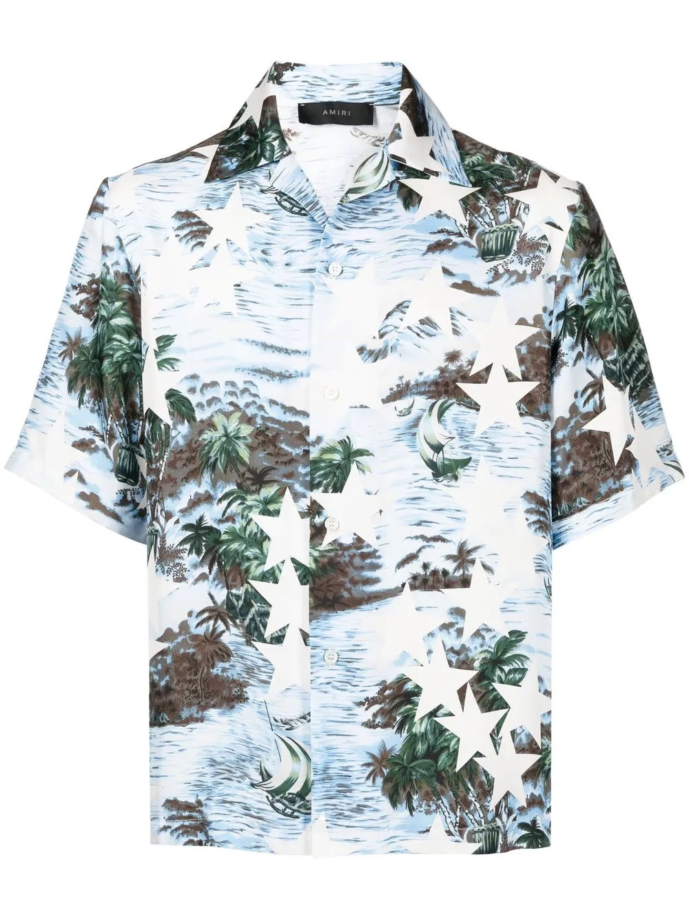 Amiri Starprint Palm Tree Shirt ModeSens