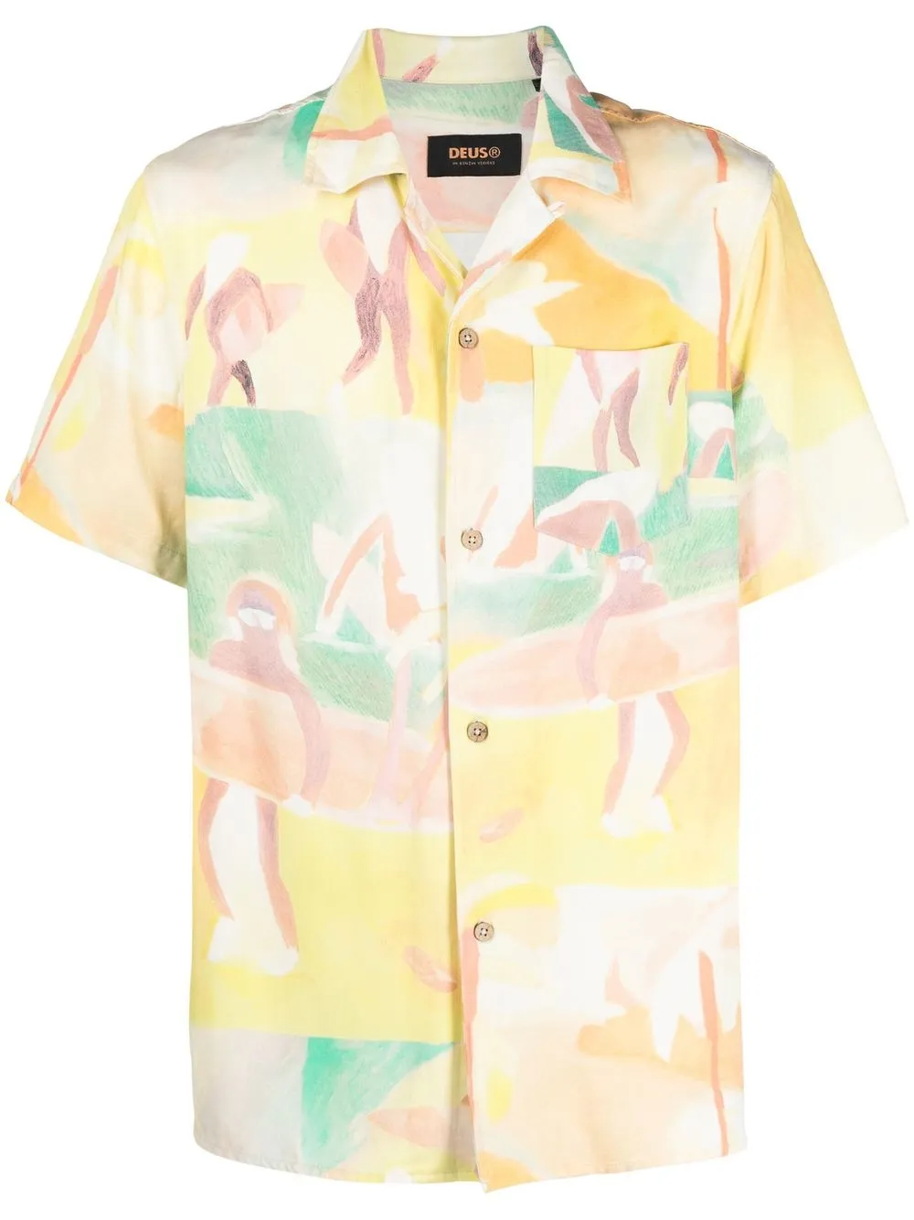 

Deus Ex Machina camisa Loaded con estampado abstracto - Amarillo