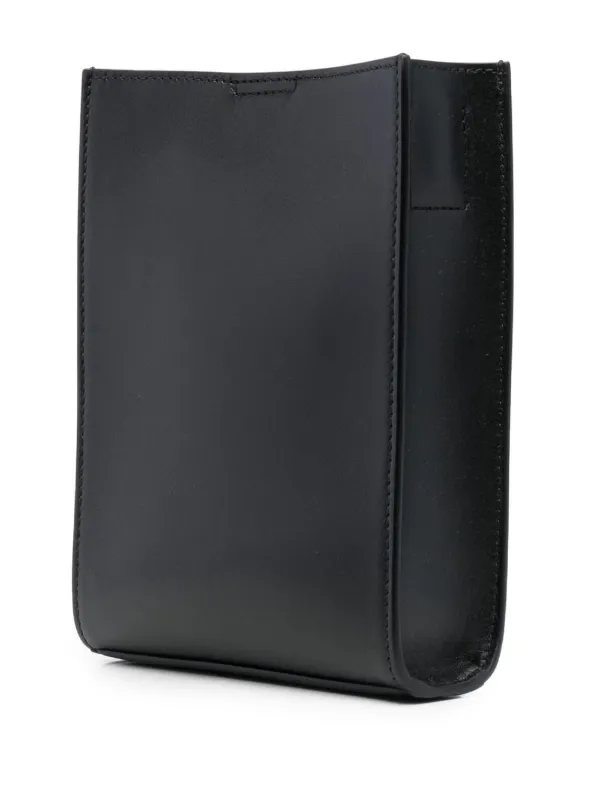 JIL SANDER ブラックレザーショルダーバッグ JIL SANDER ブラックレザーショルダーバッグ