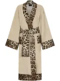 Dolce & Gabbana cotton terry bath robe - Neutrals