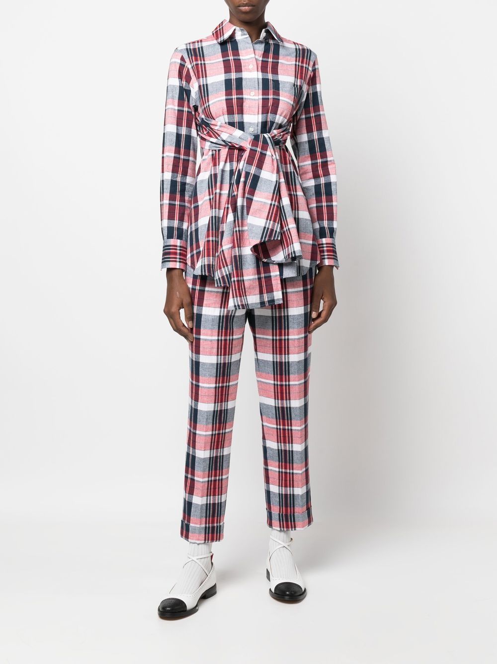 Thom Browne Cropped broek - Rood