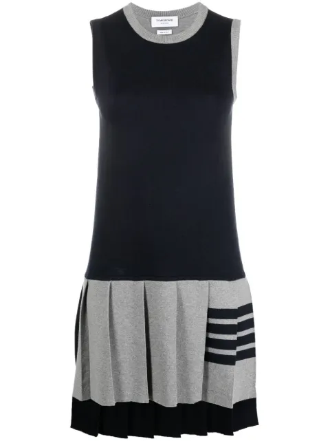 Thom Browne 4-Bar two-tone mini dress