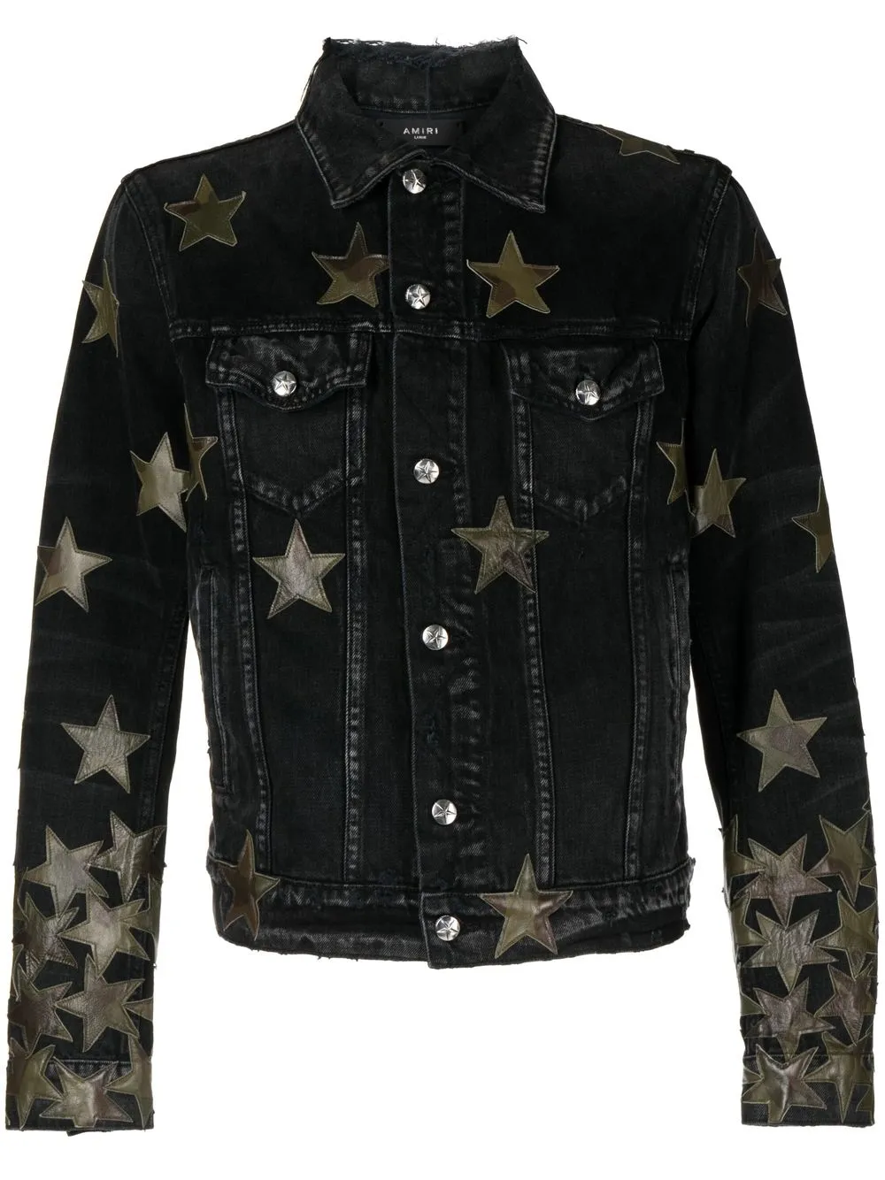 

AMIRI star-patch denim jacket - Grey