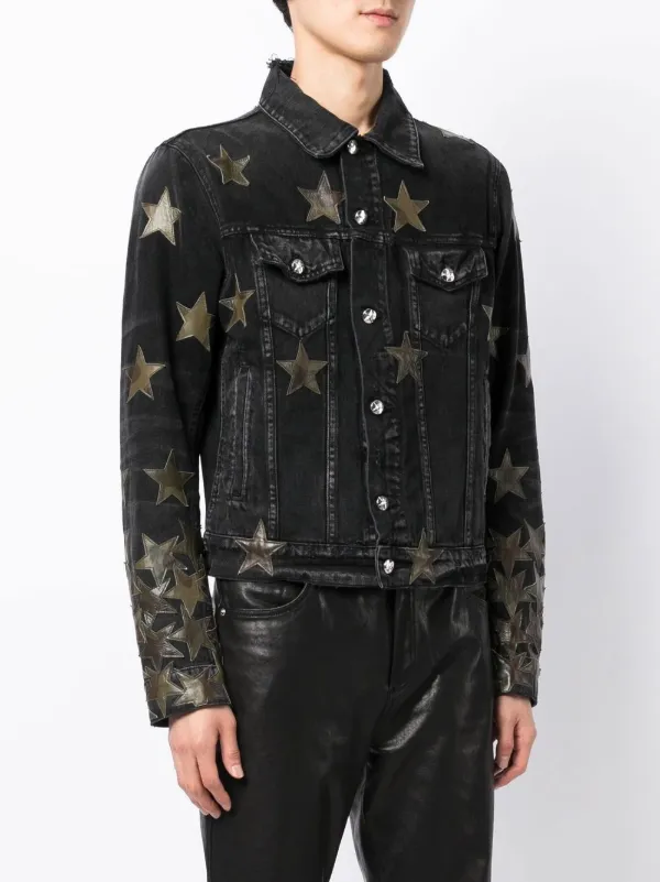 AMIRI star-patch Denim Jacket - Farfetch