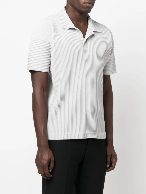 HOMME PLISSÉ ISSEY MIYAKE 半袖 ポロシャツ 白 homme plisse issey miyake polo shirt