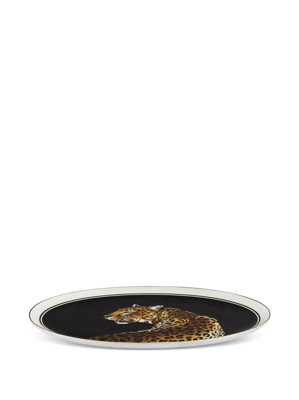leopard-print porcelain platter