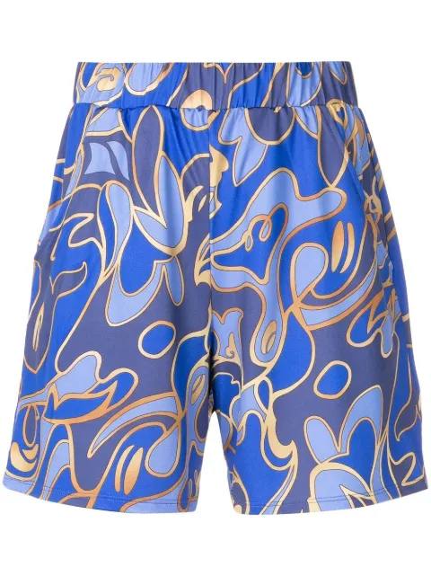 Lygia & Nanny Short Lara com estampa abstrata