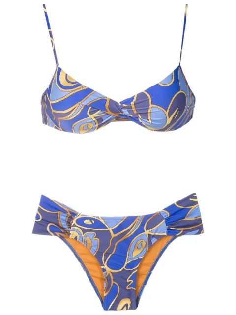 Lygia & Nanny Victoria graphic-print bikini 