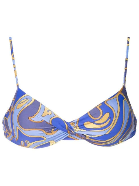 Lygia & Nanny top de bikini Cassis con estampado abstracto