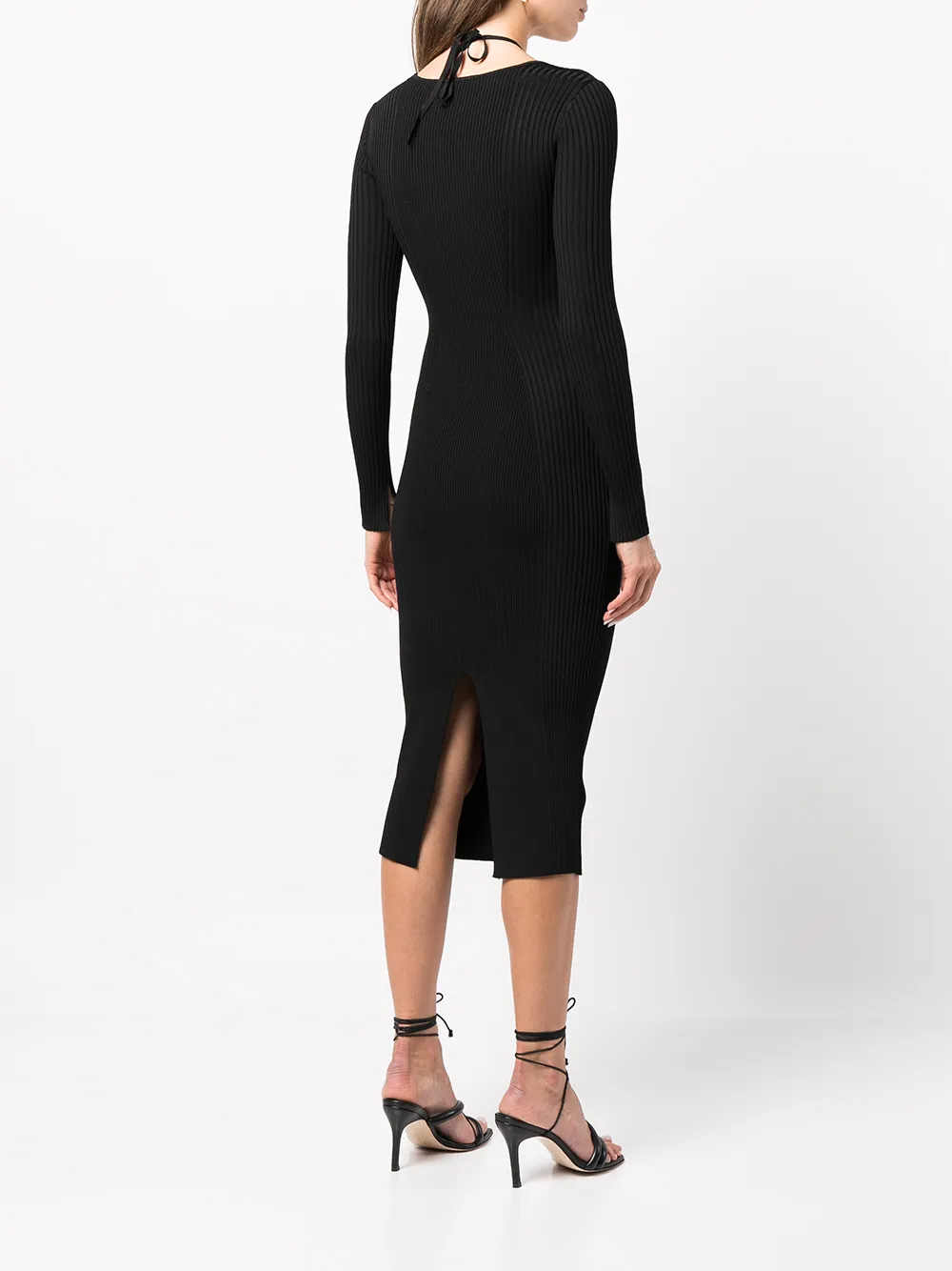 Simkhai cut-out Knitted Midi Dress | Black | FARFETCH UK