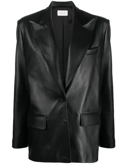 Magda Butrym oversized leather blazer