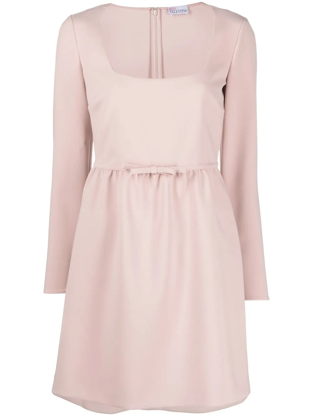 

RED Valentino vestido con moño en la cintura - Rosado