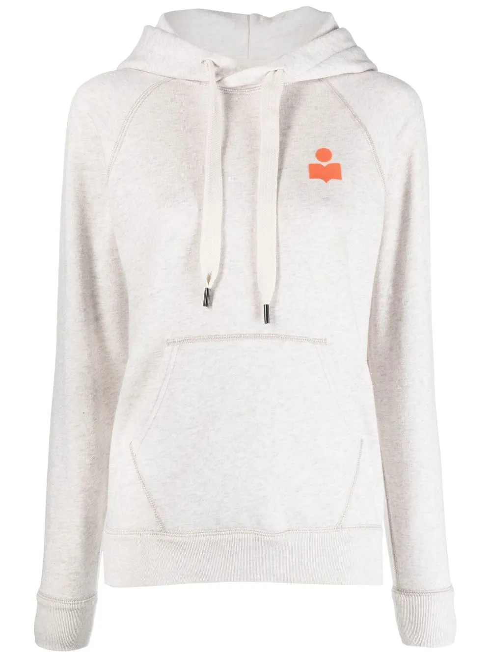 

Isabel Marant Étoile logo-print drawstring hoodie - Neutrals