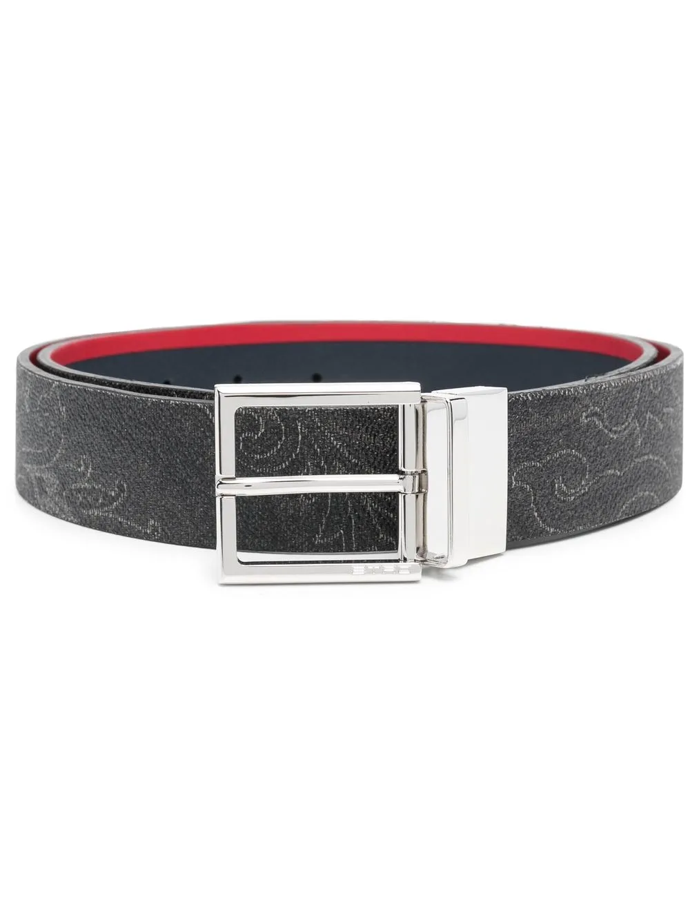 

ETRO cinturón con estampado de cachemira - Negro