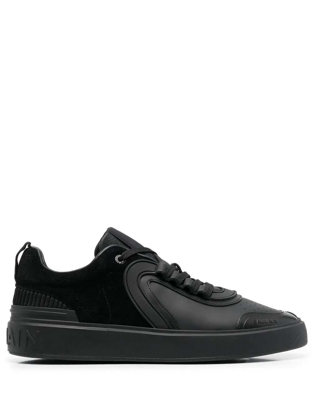 

Balmain tenis bajos con agujetas - Negro