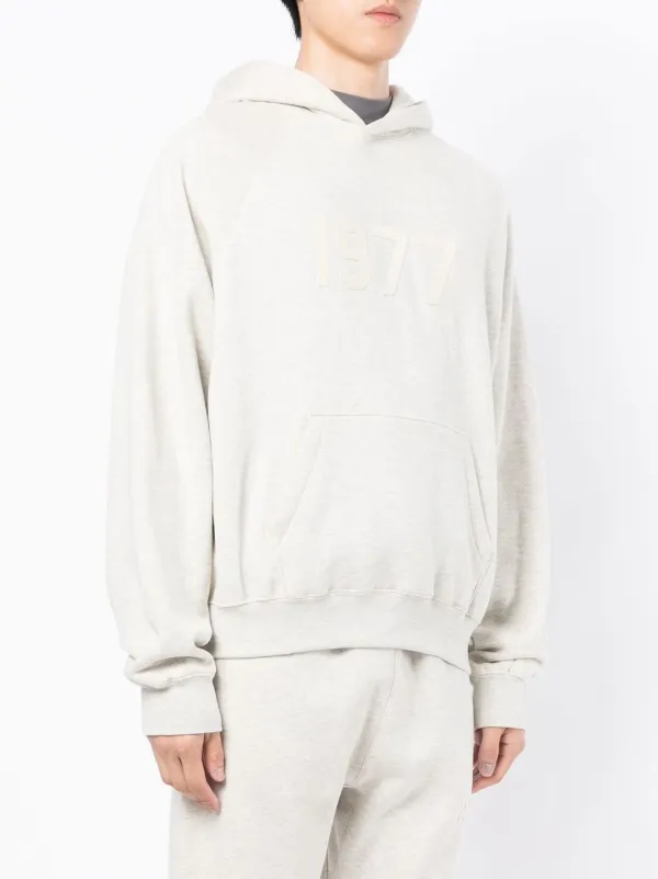 FEAR OF GOD ESSENTIALS '1977' Print Hoodie | Grey | FARFETCH
